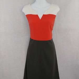 Banana Republic Colorblock Sleeveless Shift Dress